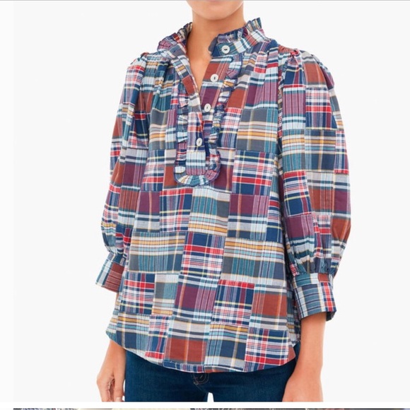 EUC Antik Batik size XS/36 Madras top - Picture 1 of 2